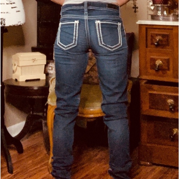 ❤️SALE❤️ VELA DAYTRIP DARK WASH JEANS /JEGGINGS SIZE 27L - Picture 9 of 9